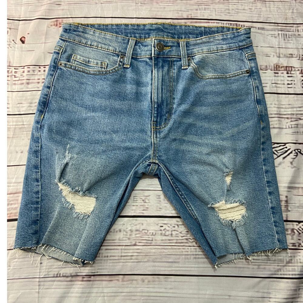 No Boundaries Light Blue Jean Shorts